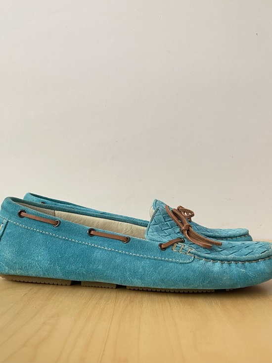 Shoes - Bottega Veneta Intrecciato Suede Bow Loafers | EU 39